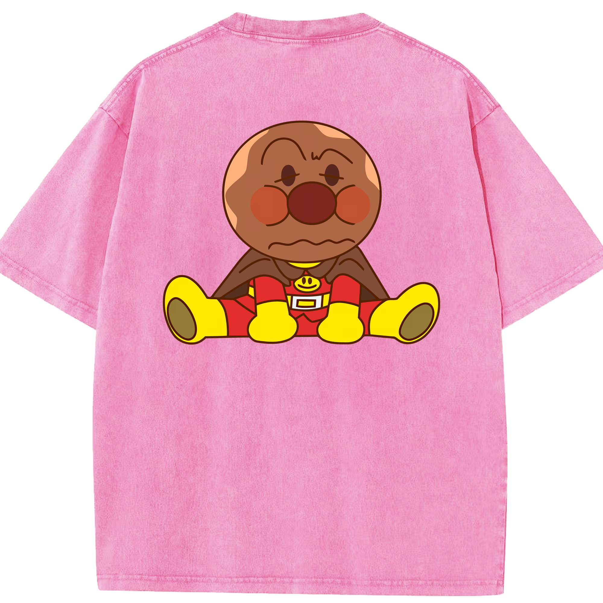 （画像用） アンパンマン Anpanman 綿100% ヴィンテージ風 半袖Tシャツ（背面プリント）